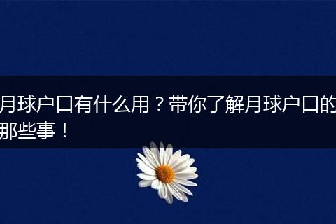月球户口有什么用？带你了解月球户口的那些事！