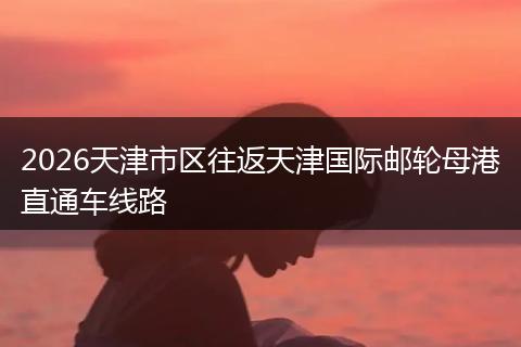 2026天津市区往返天津国际邮轮母港直通车线路