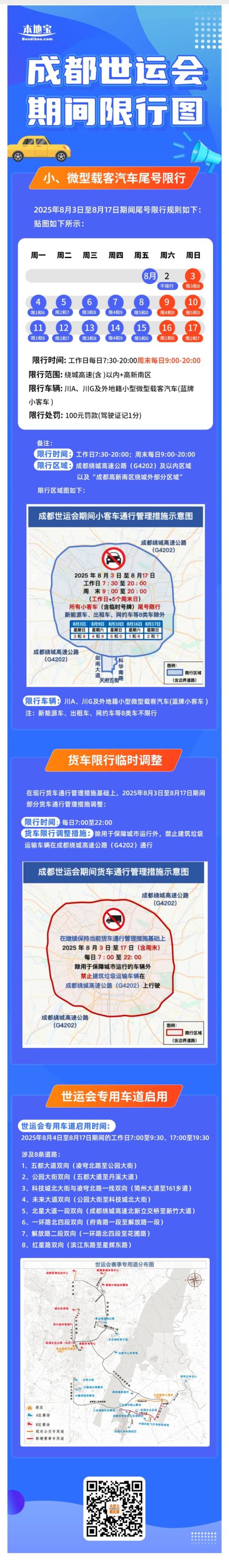 成都周末限号规则（8月16日+8月17日）