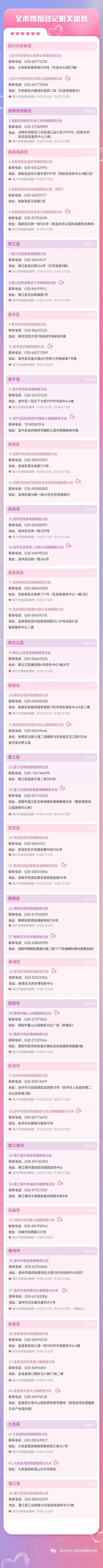 2025成都七夕结婚地点一览
