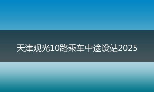 天津观光10路乘车中途设站2025