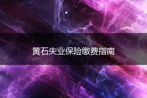 黄石失业保险缴费指南