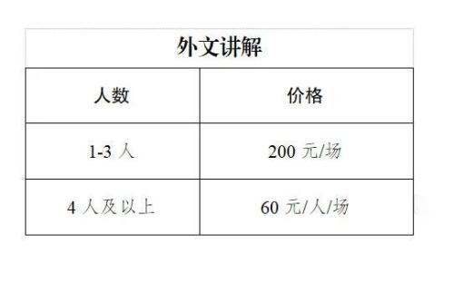 成都自然博物馆讲解服务时间及收费标准