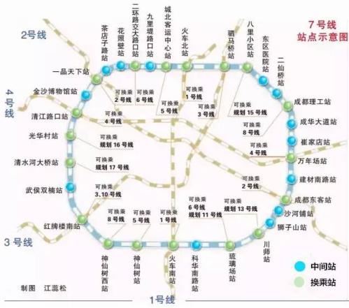 成都地铁7号线最新消息（站点+线路图+通车时间）