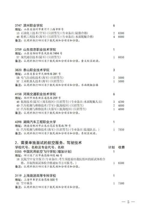 四川高考专科提前批征集志愿的通知2024