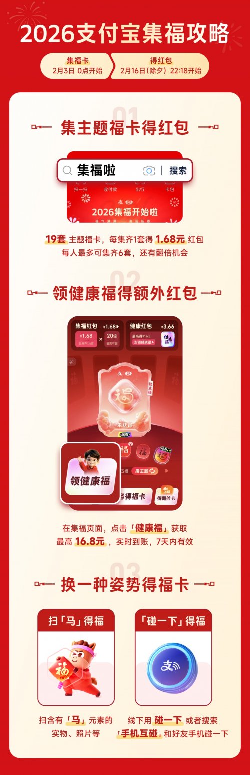 2026支付宝集五福攻略（时间+玩法）