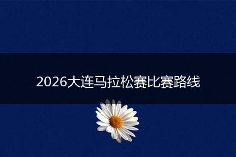 2026大连马拉松赛比赛路线