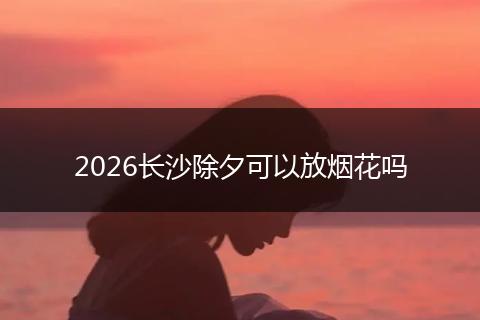 2026长沙除夕可以放烟花吗