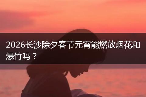 2026长沙除夕春节元宵能燃放烟花和爆竹吗？
