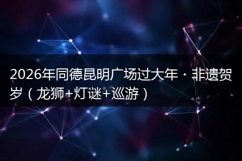 2026年同德昆明广场过大年・非遗贺岁(龙狮+灯谜+巡游)