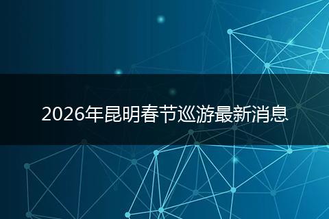2026年昆明春节巡游最新消息