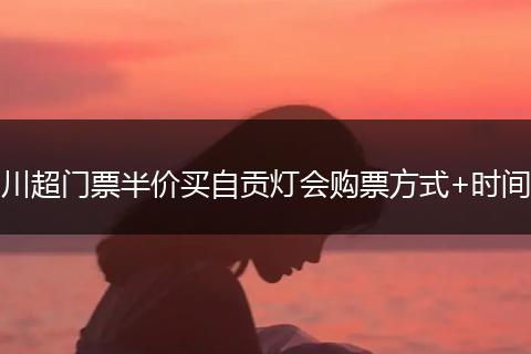 川超门票半价买自贡灯会购票方式+时间