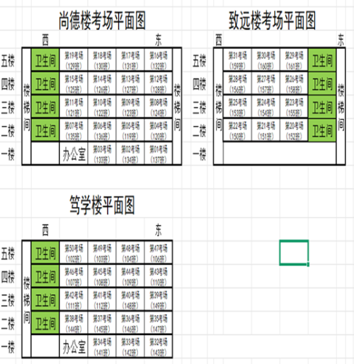 岳阳2026省考笔试考点平面图及考场分布图
