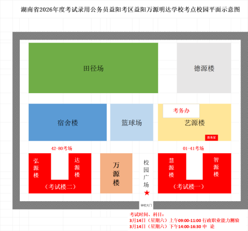 益阳2026省考考点地址