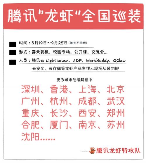 2026腾讯龙虾全国免费安装计划