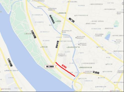 3月23日起泉州古城一路段施行交通限制