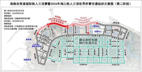 2026年海口铁人三项世界杯赛的交通出行提示（时间+范围+示意图）
