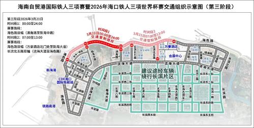 2026年海口铁人三项世界杯赛的交通出行提示（时间+范围+示意图）