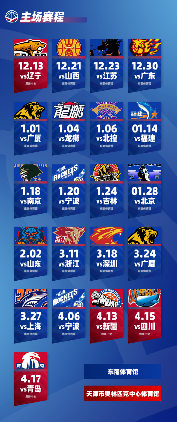 天津先行者CBA常规赛对阵浙江浙商证券赛事指南