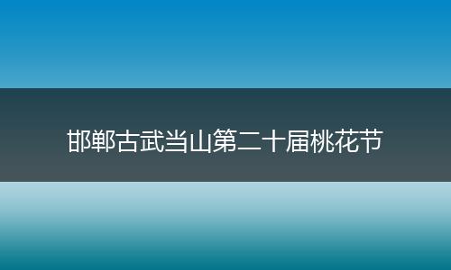 邯郸古武当山第二十届桃花节