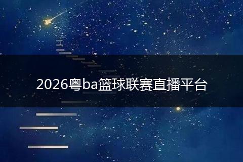 2026粤ba篮球联赛直播平台
