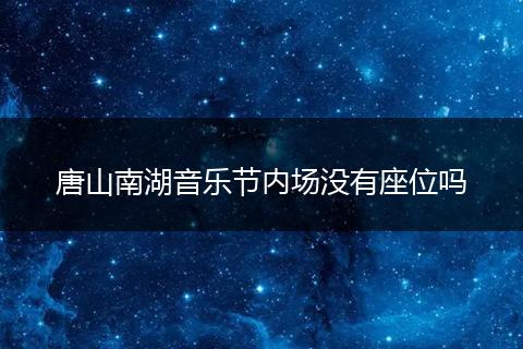 唐山南湖音乐节内场没有座位吗