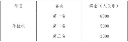 汶川马拉松录取名次及奖励办法2026