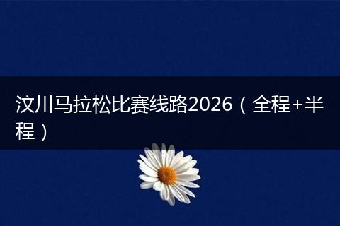 汶川马拉松比赛线路2026(全程+半程)