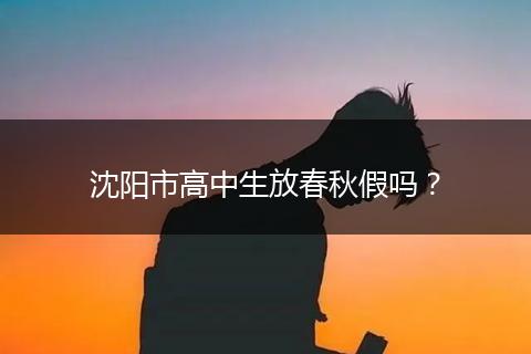 沈阳市高中生放春秋假吗？