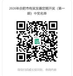 2026合肥市有奖发票活动定期抽奖第一期中奖名单公示