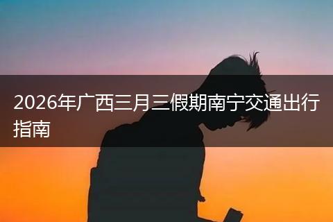 2026年广西三月三假期南宁交通出行指南